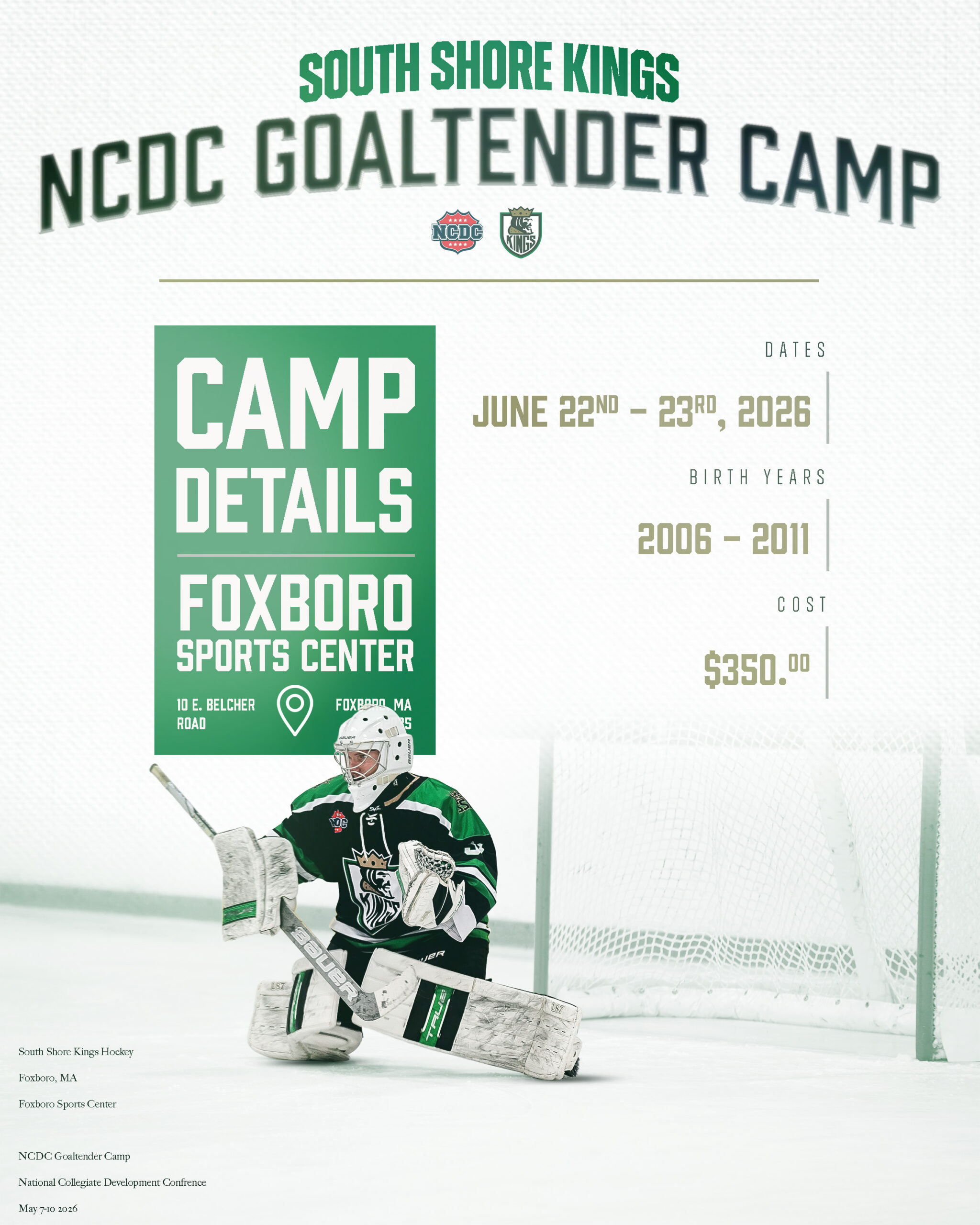 ncdc goaltender camp updated